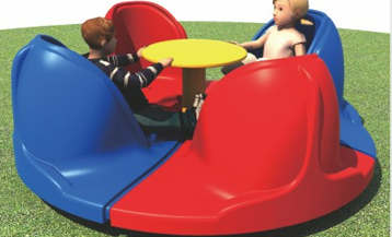 幼儿园游乐设施-四人转椅